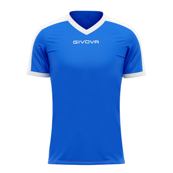 Camiseta Revolution-Azul blanco/4XS